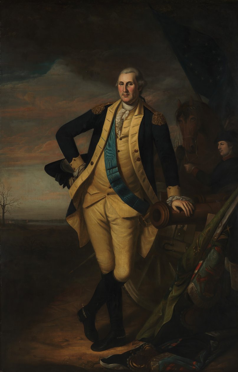 Jerzego Waszyngtona, ca. 1779-81. autorstwa Charles Willson Peale