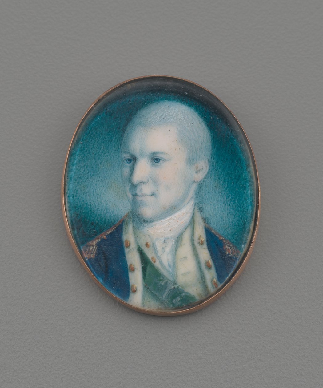 Podpułkownik Alexander Hamilton, 1777 (wc na kości słoniowej) autorstwa Charles Willson Peale