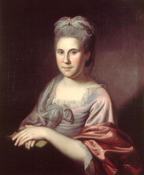 Pani Ann Borden Hopkinson (1746-1827) 1775 lub 1778 autorstwa Charles Willson Peale