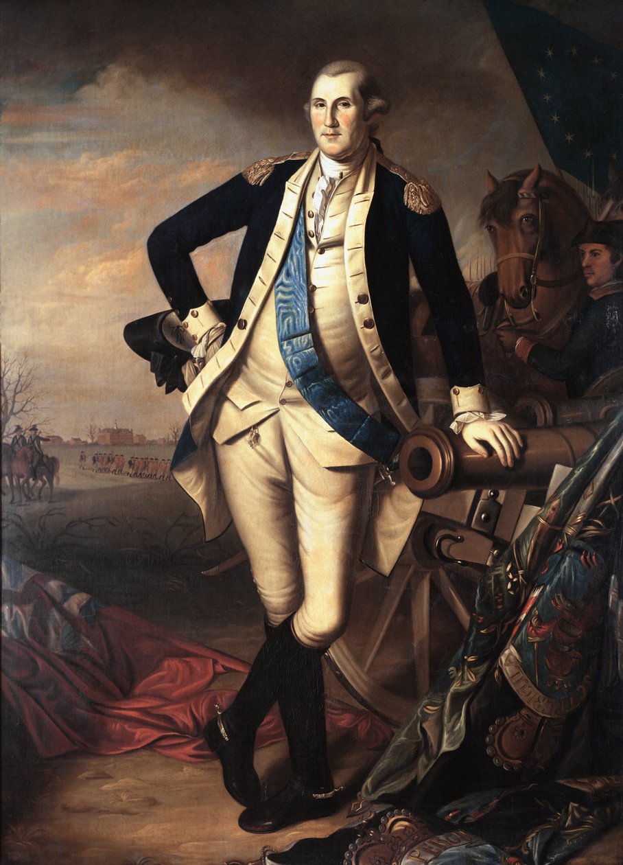 Portret Jerzego Waszyngtona po bitwie pod Princeton, 3 stycznia autorstwa Charles Willson Peale