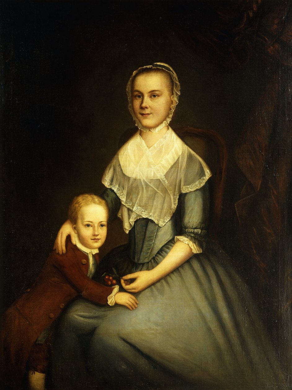 Portret pani Arbuckle i syna, autorstwa Charles Willson Peale
