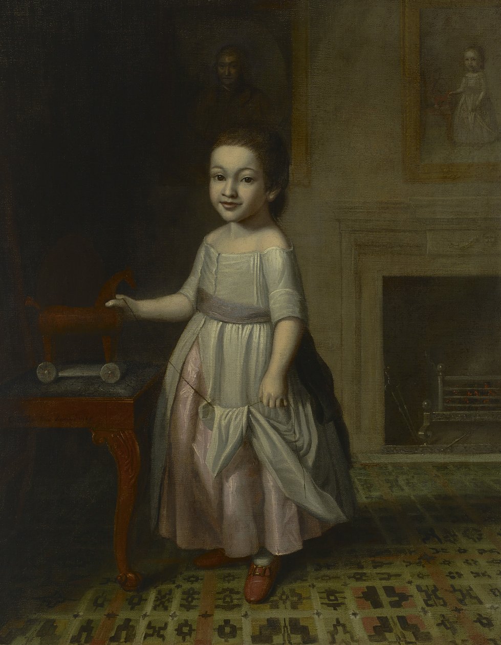 Portret chłopca z koniem-zabawką, 1768 autorstwa Charles Willson Peale