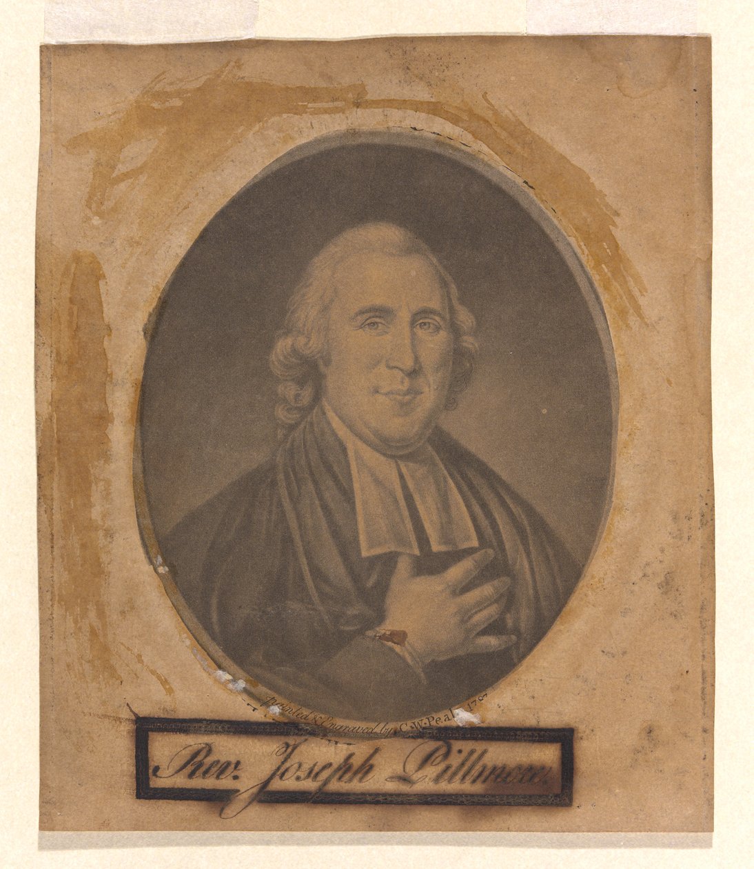 Wielebny Joseph Pillmore autorstwa Charles Willson Peale
