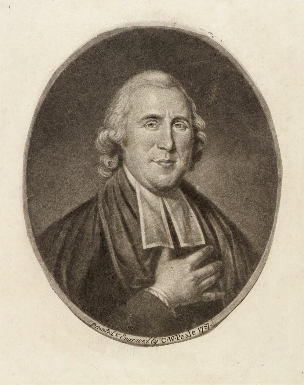 Ks. Joseph Pilmore autorstwa Charles Willson Peale