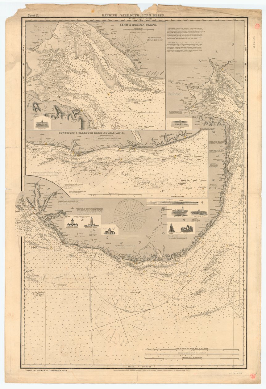 Wschodnie wybrzeże Anglii: Harwich do Flamborough Head autorstwa Charles Wilson