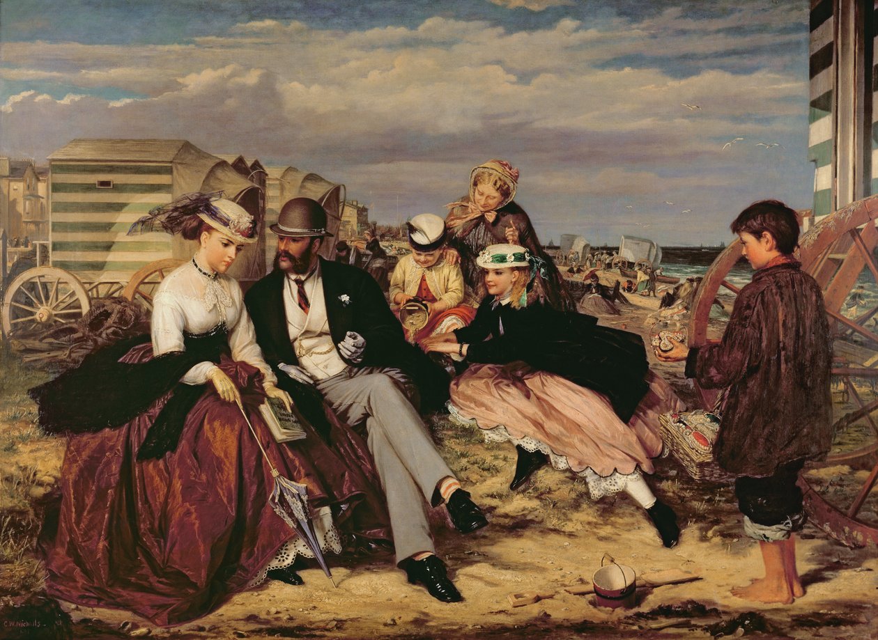 Na plaży autorstwa Charles Wynne Nicholls