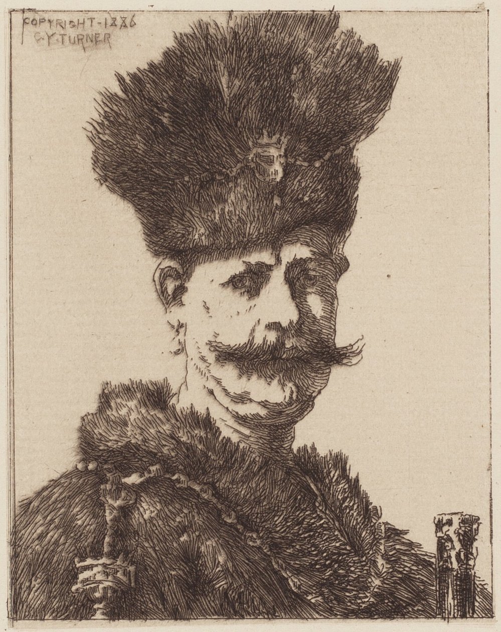 Portret mężczyzny autorstwa Charles Yardley Turner