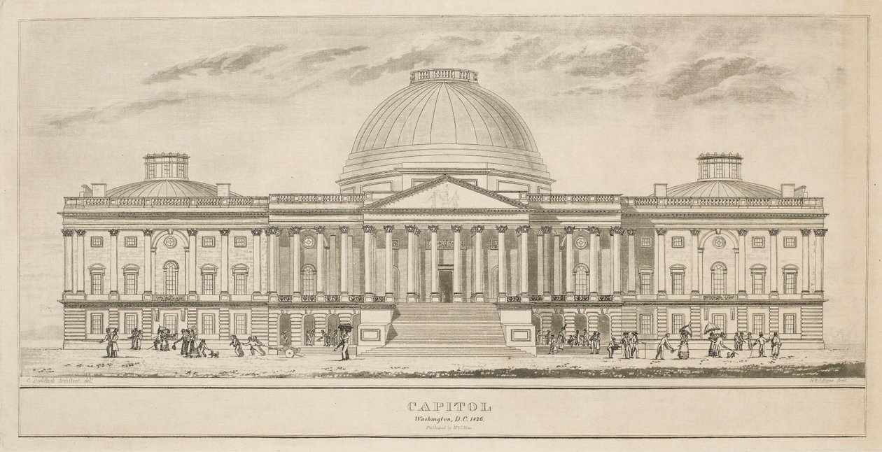 Kapitol, Waszyngton, D.C., wyryte przez Henry