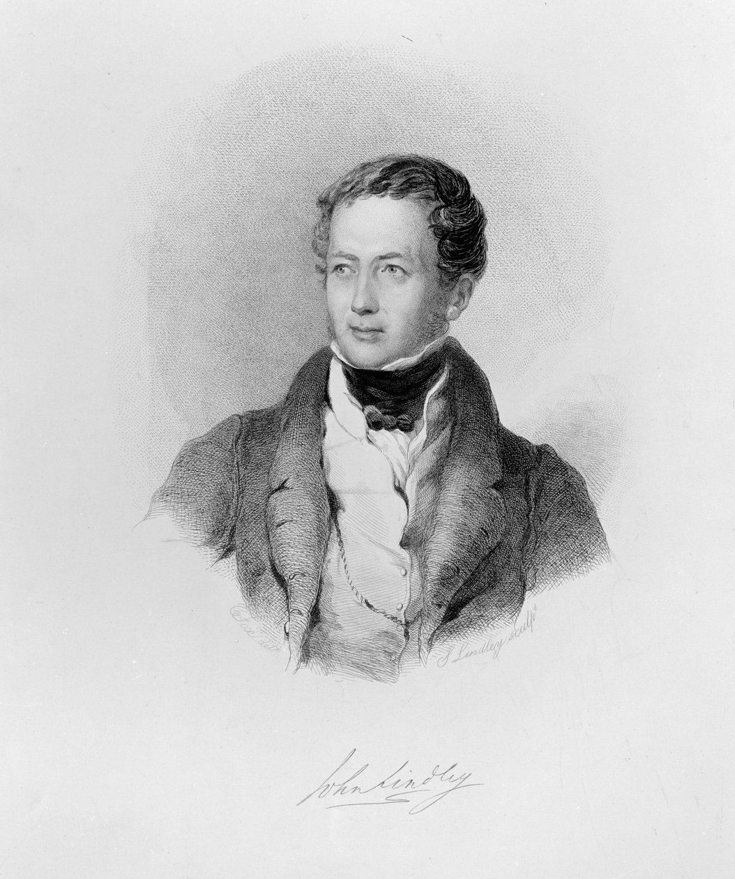 John Lindley, c.1830 (grawerowanie) S. Lindley, akwaforta (wg C. Fox) autorstwa Charles and George Fox