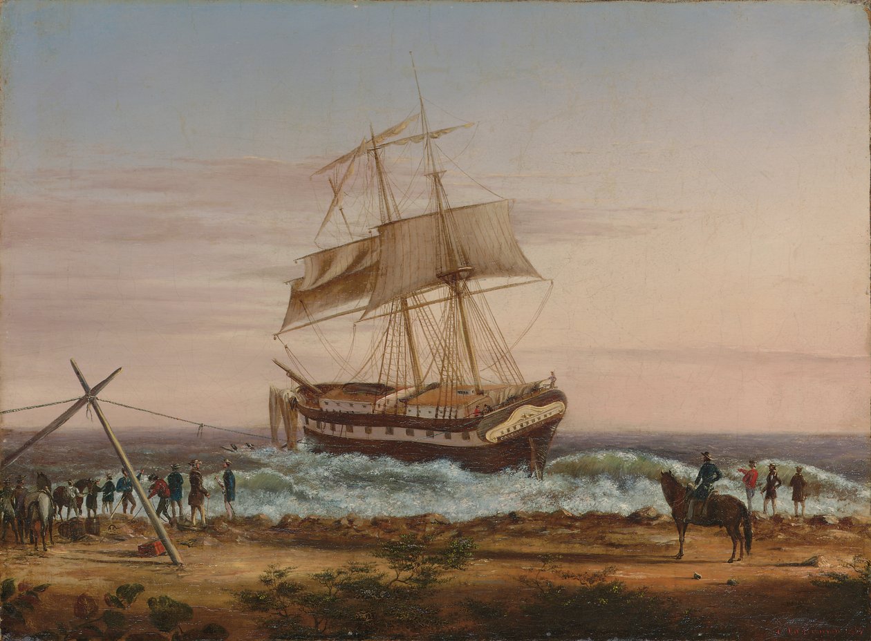 Kaspijski osiadł na mieliźnie autorstwa Charles de Wolfe Brownell