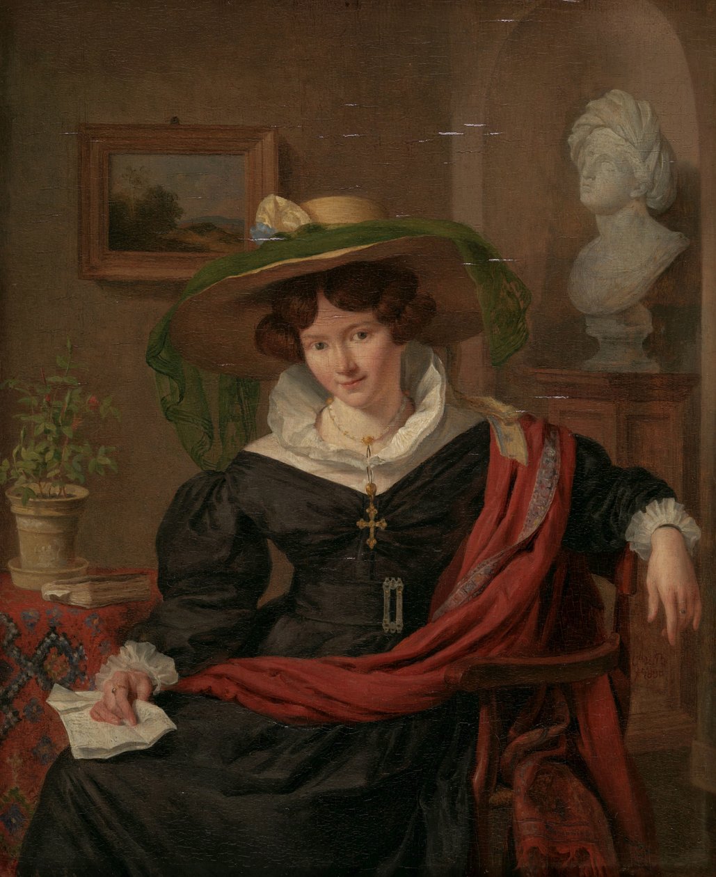 Portret Karoliny Frederica Kerst, żony Louisa Royera Portret Karoliny Frederici Kerst (1803-1883). Żona Louisa Royera autorstwa Charles van Beveren
