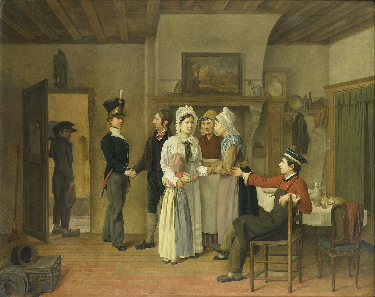 Pożegnanie Żołnierza autorstwa Charles van Beveren