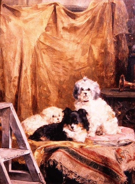 Aktorzy na skrzydłach, odpoczywający między aktami autorstwa Charles van den Eycken
