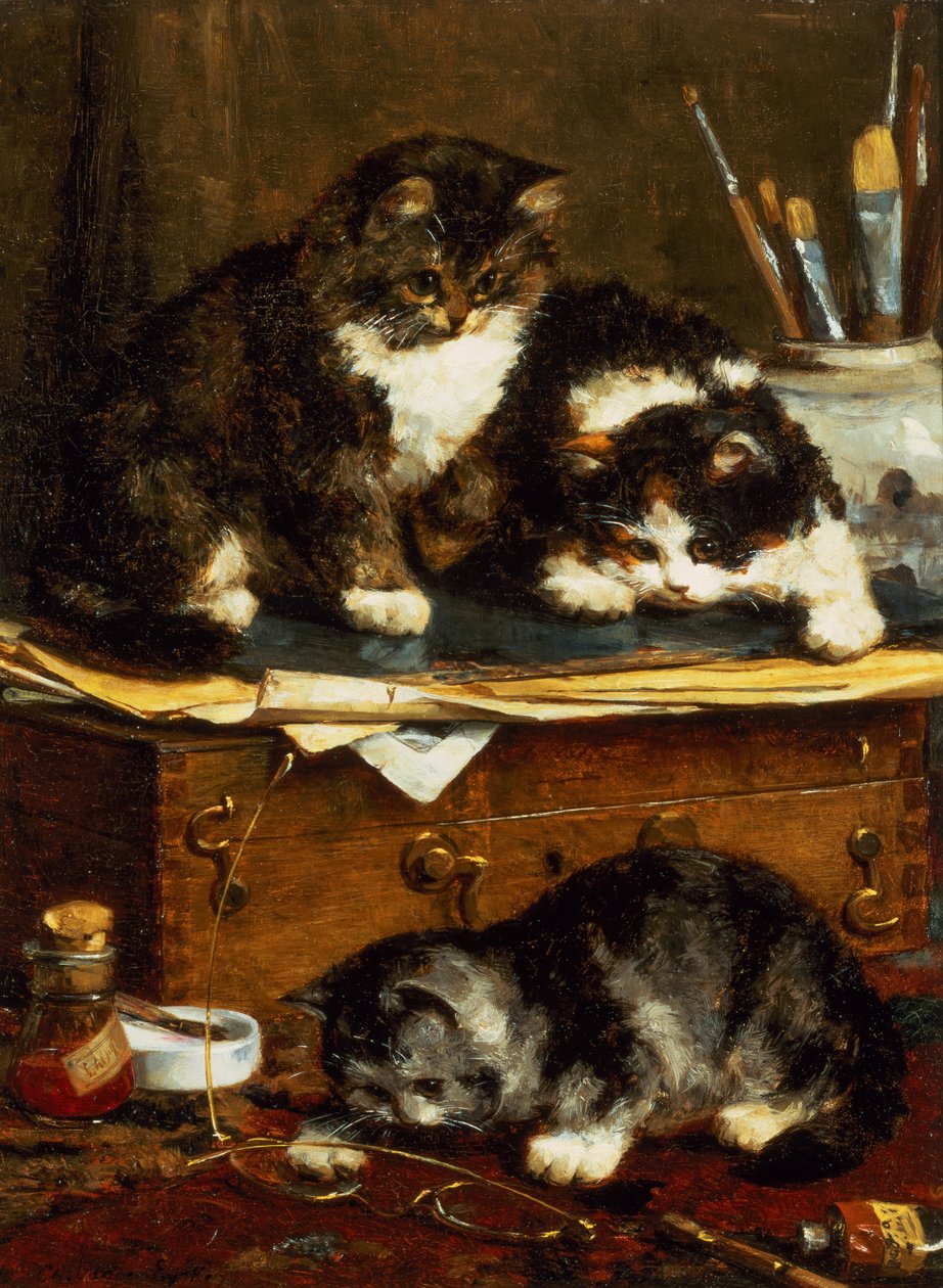Pracownia Artystów (olej na płótnie) autorstwa Charles van den Eycken