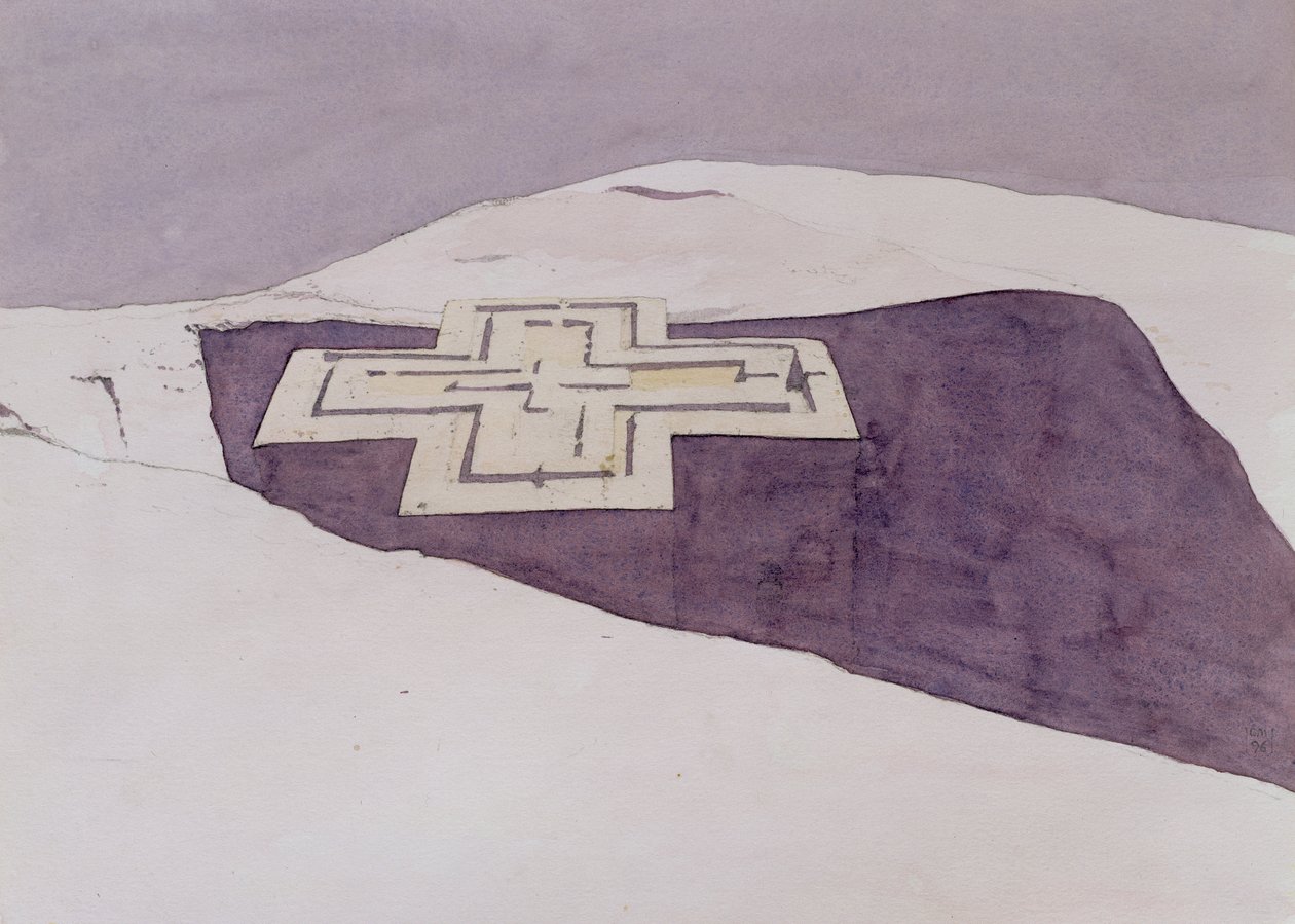 Giorgis III, Lalibela, Etiopia, 1996 (wc na papierze) autorstwa Charlie Millar