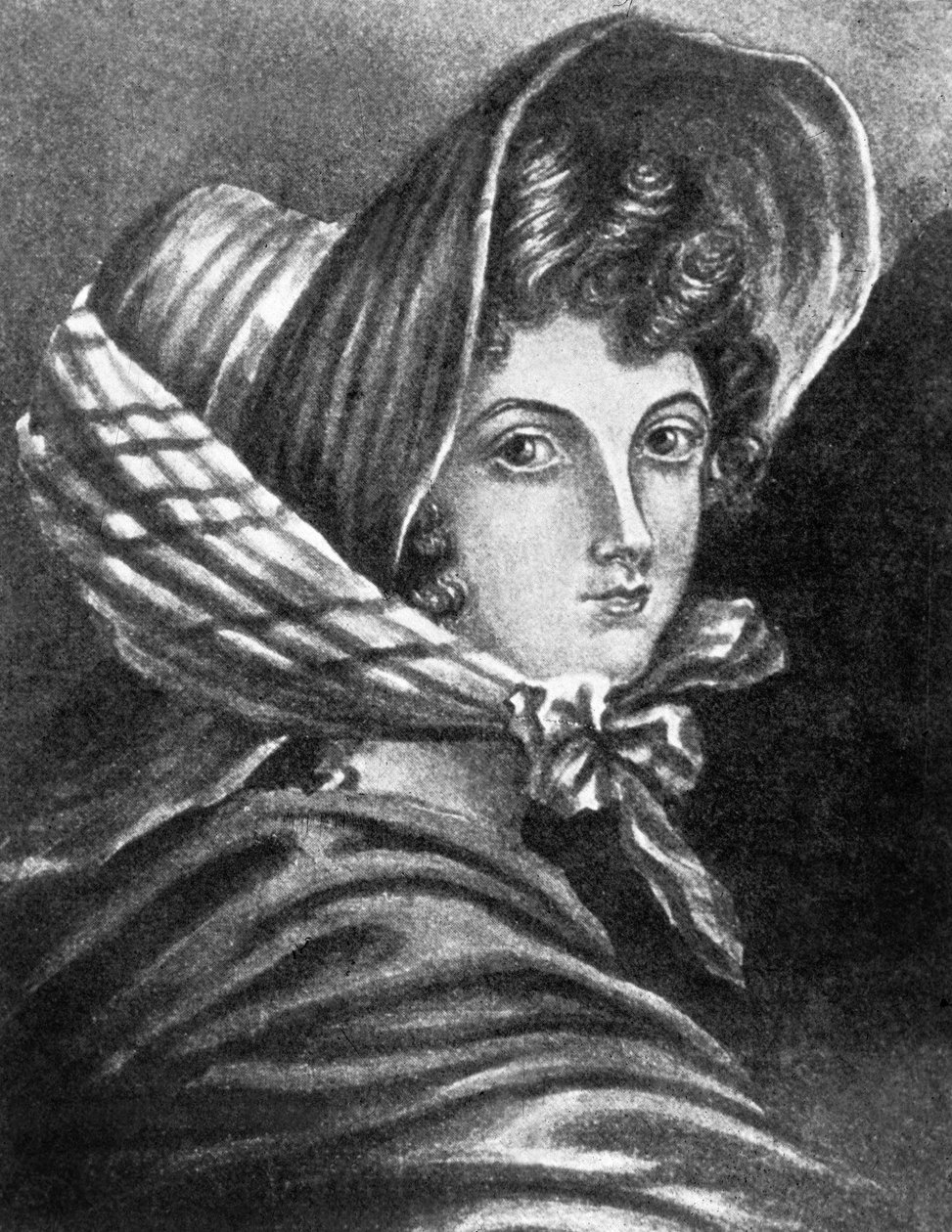Emily Bronte (grawerunek) autorstwa Charlotte (after) Bronte