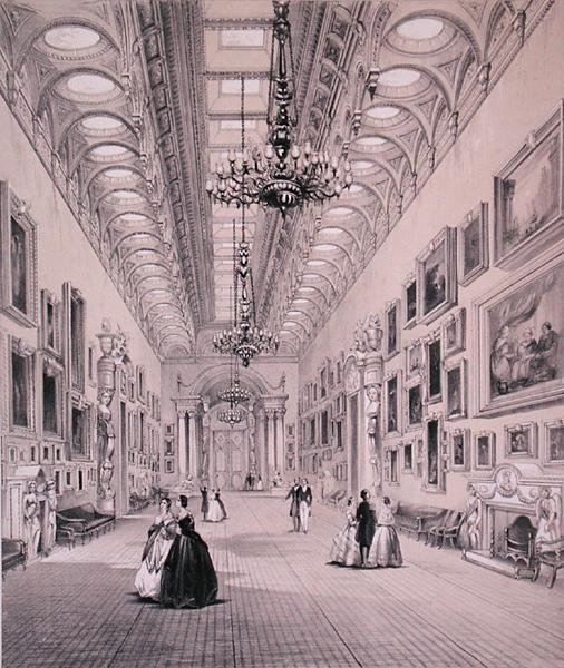 Galeria Obrazów, Pałac Buckingham, ryty przez C. Grafa, ok. 1880 (lito) autorstwa Charlotte (after) Campbell