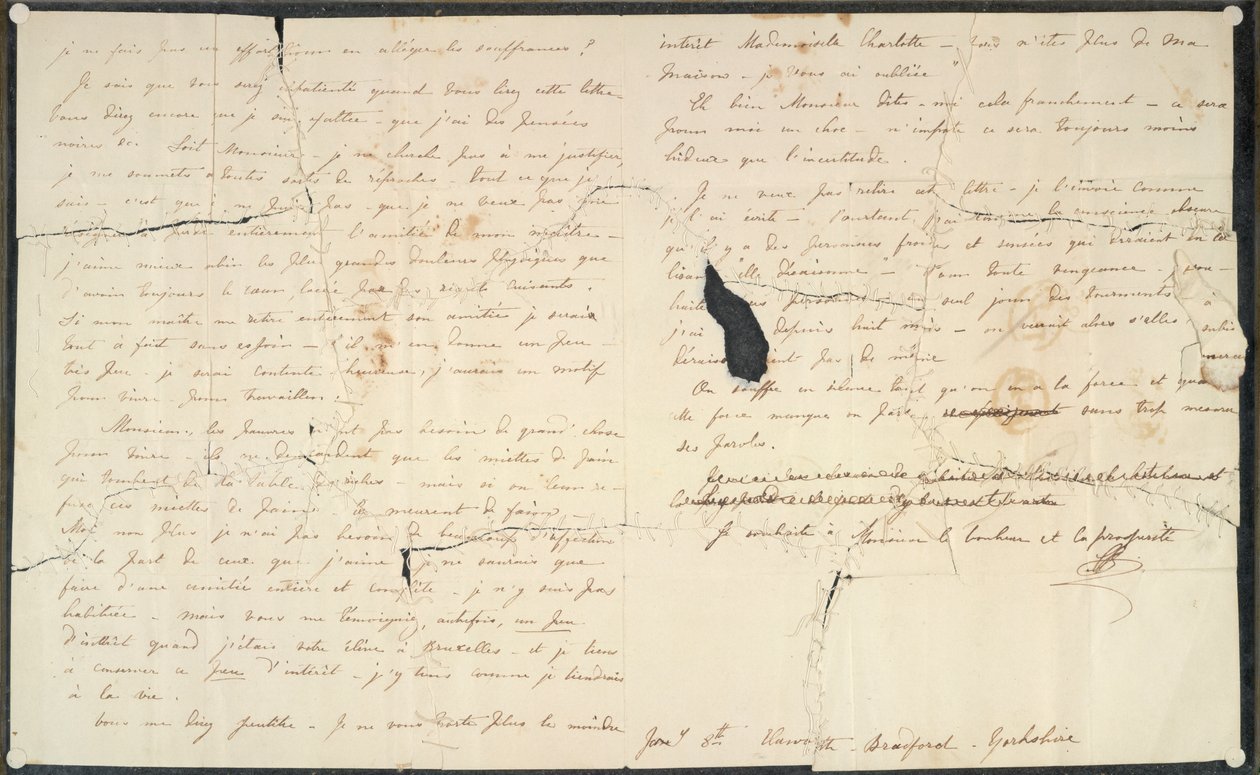 Listy Charlotte Bronte do prof. Constantina Hegera autorstwa Charlotte Bronte