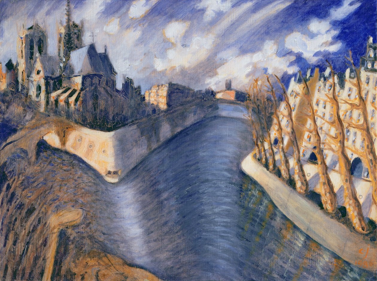 Katedra Notre Dame, Paryż, 1986 autorstwa Charlotte Johnson Wahl