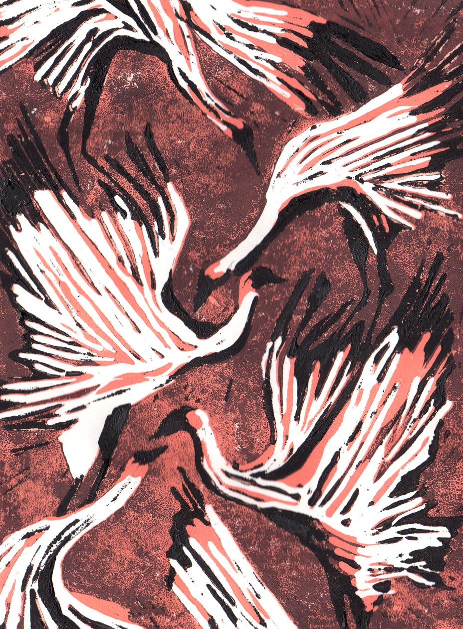 Flamingi, 2021 autorstwa Charlotte Orr