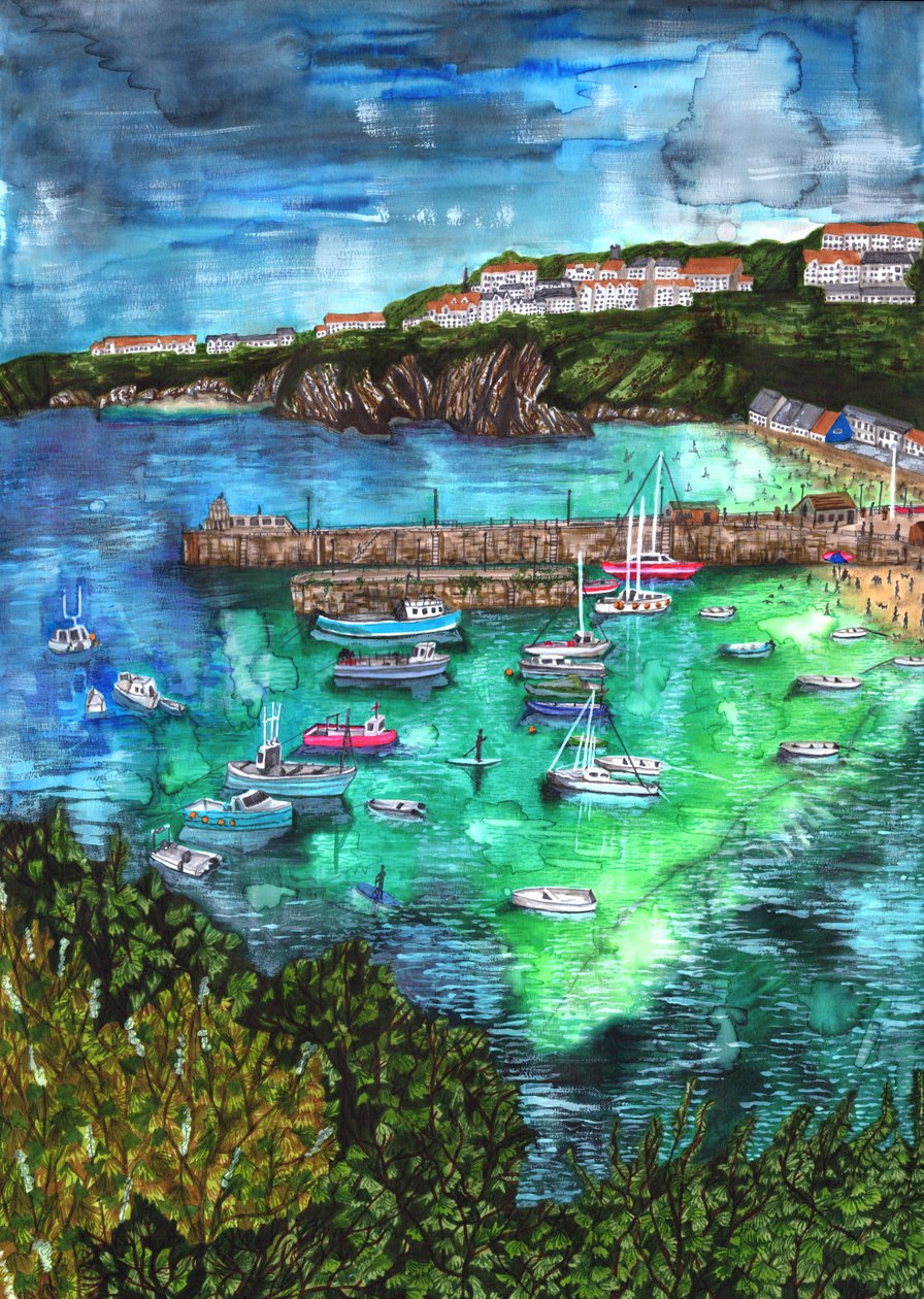 Newquay, Kornwalia, 2021 autorstwa Charlotte Orr