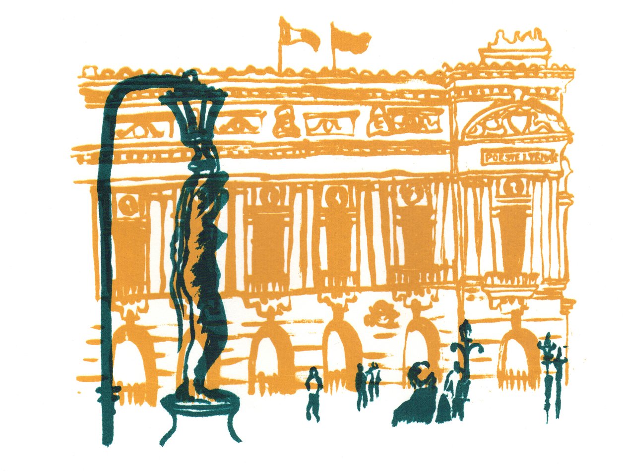 Opera Paryska, 2014 (sitodruk) autorstwa Charlotte Orr