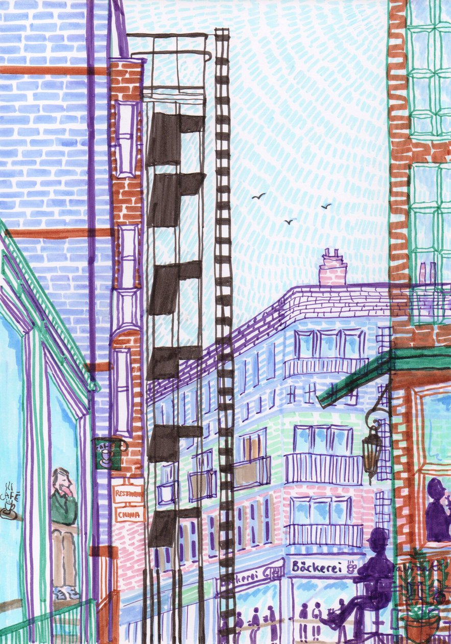 Prenzlauer Berg, 2017 (pędzelki) autorstwa Charlotte Orr