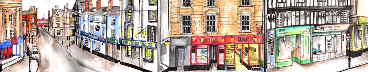 Miasto Shrewsbury, 2021 autorstwa Charlotte Orr