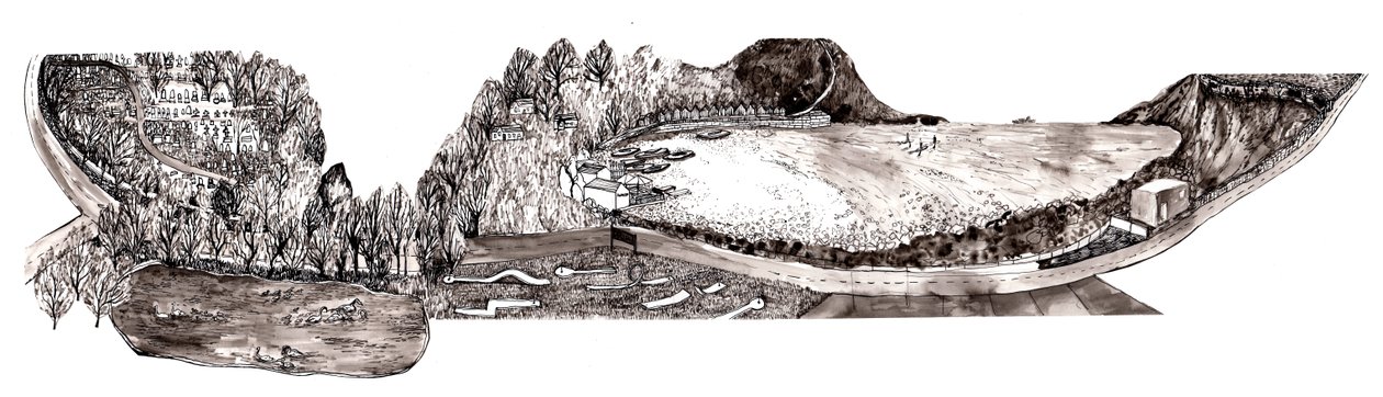 Plaża Swanpool, 2021 autorstwa Charlotte Orr