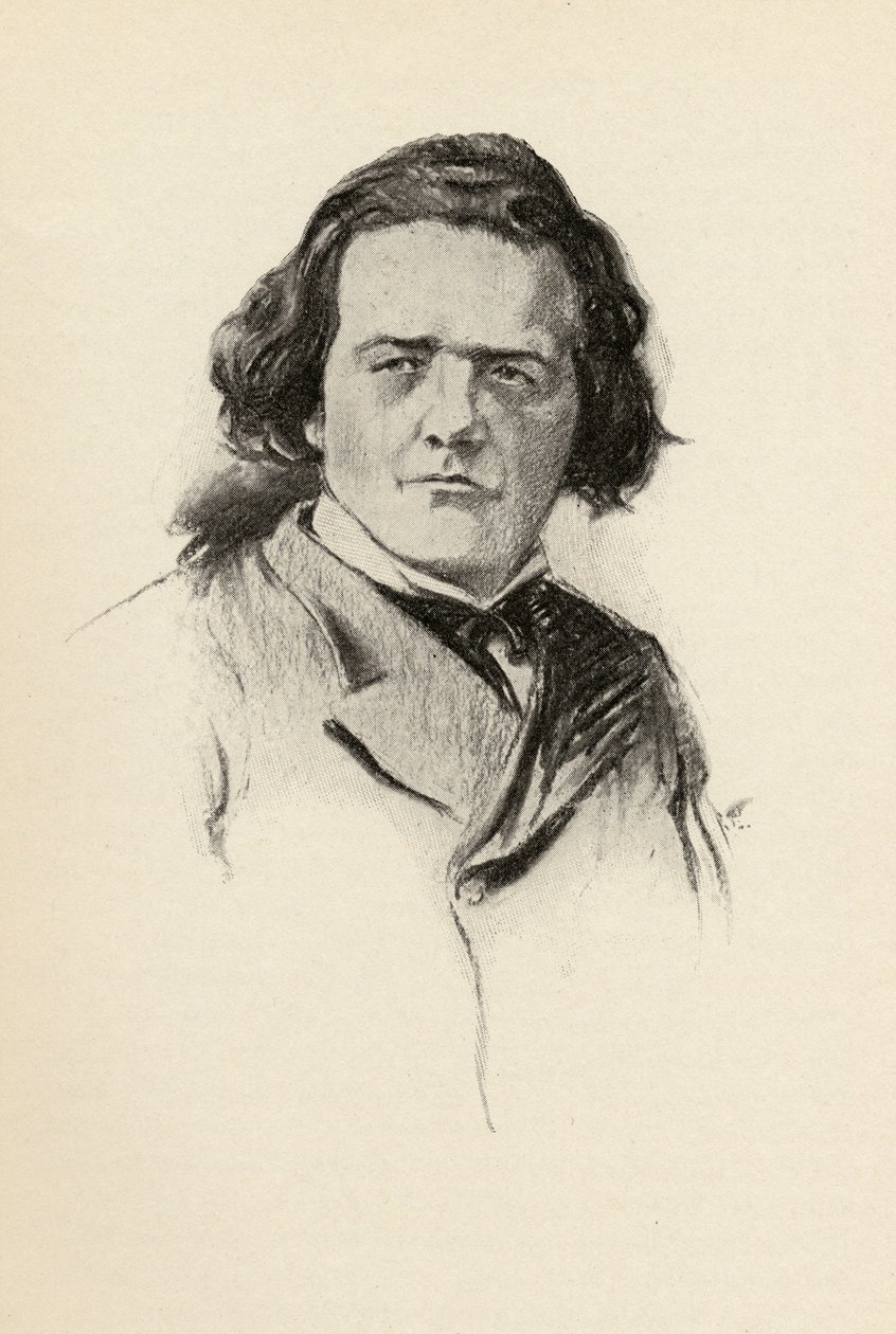 Anton Rubenstein (1830-94) ilustracja z „Pokusy muzyki” Olina Downesa 1922 autorstwa Chase Emerson