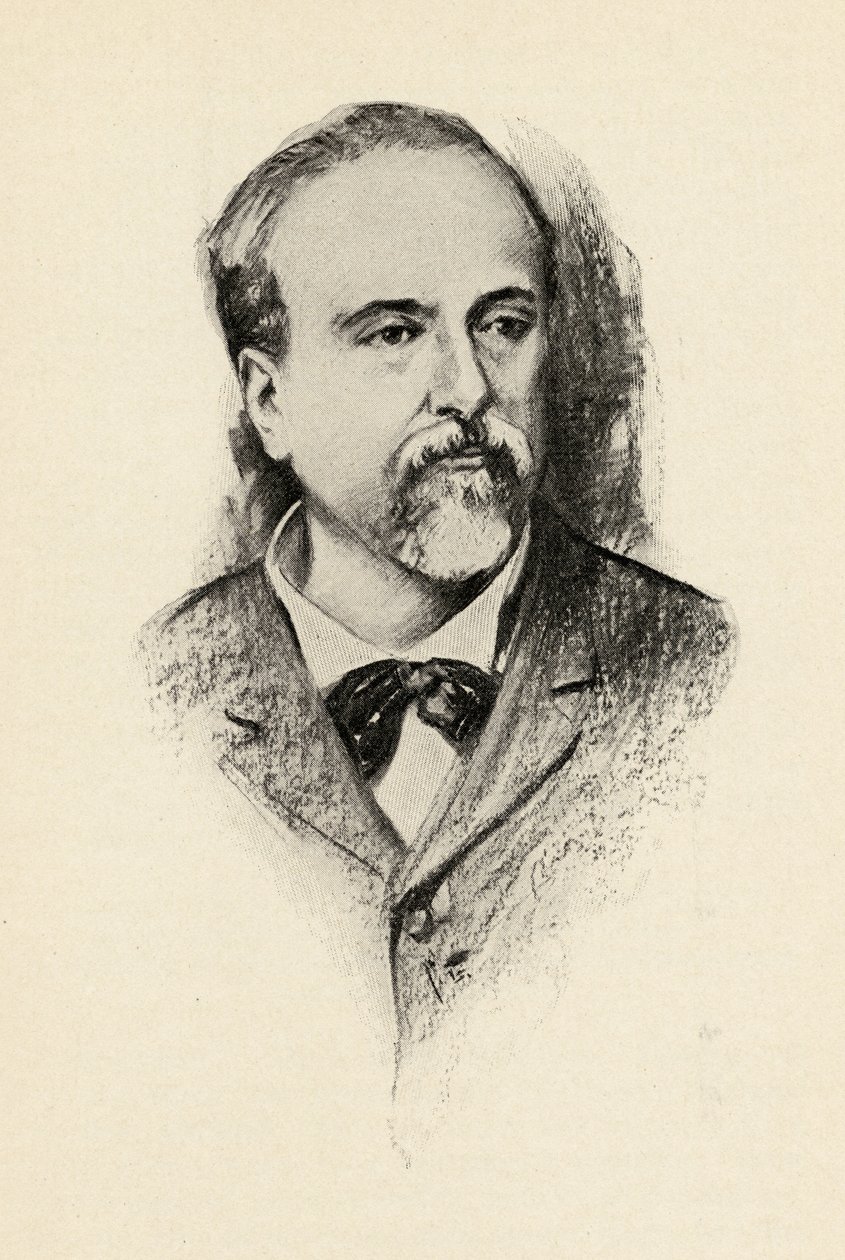Emmanuel Chabrier (1842-94) ilustracja z „Pokusy muzyki” Olina Downesa, 1922 autorstwa Chase Emerson