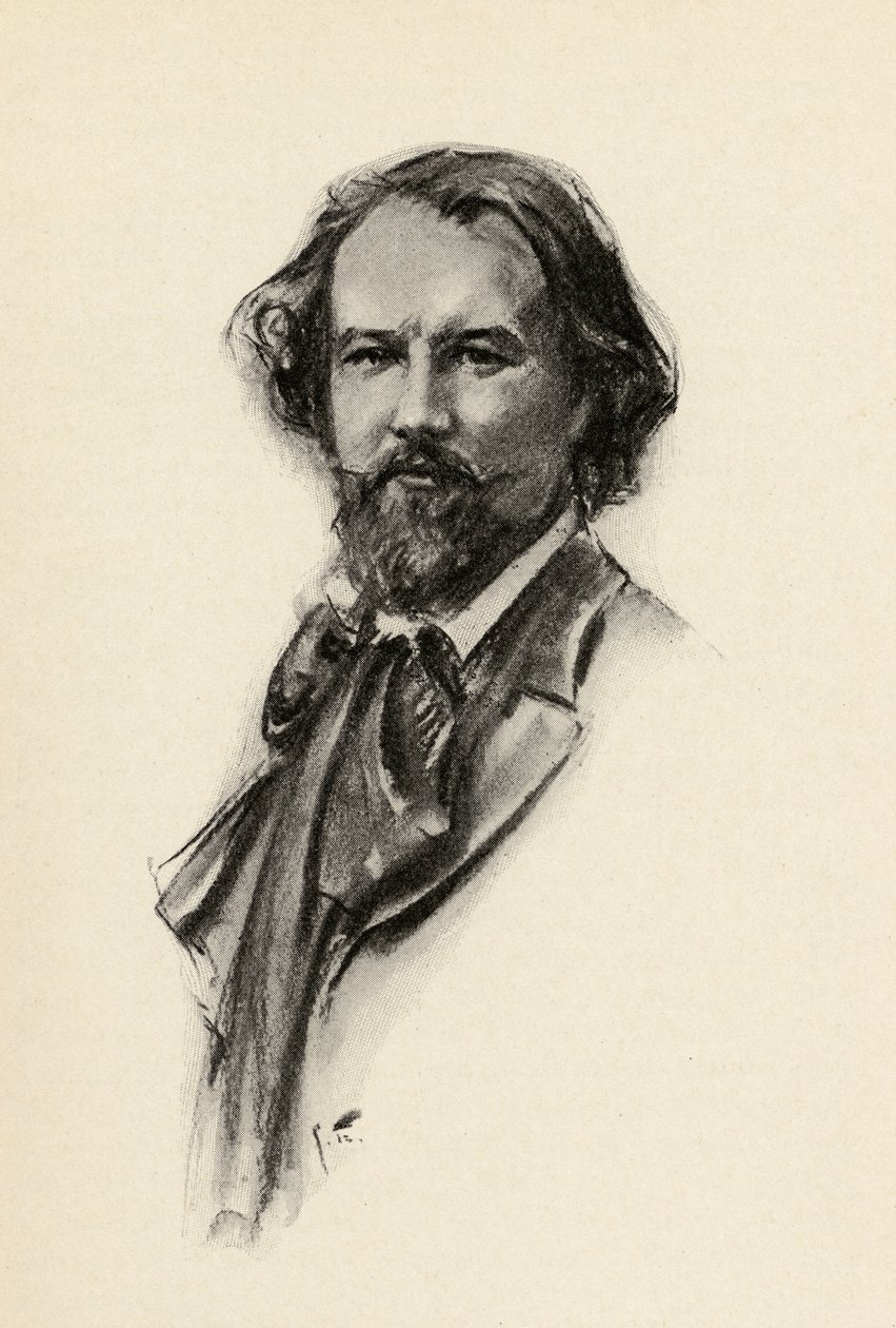 Gustave Charpentier (1860-1956) ilustracja z „Pokusy muzyki” Olina Downesa, 1922 autorstwa Chase Emerson