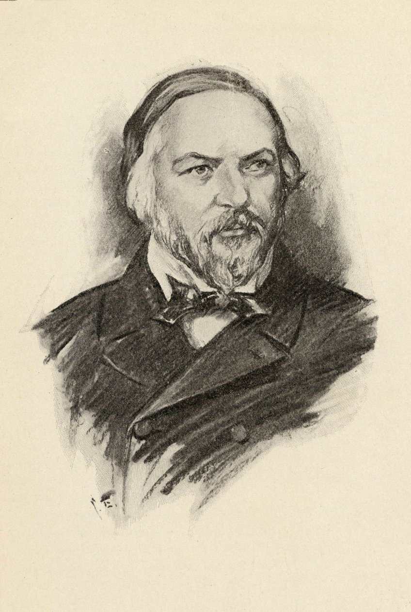 Michaił Glinka (1804-57) ilustracja z „Pokusy muzyki” Olina Downesa, 1922 autorstwa Chase Emerson