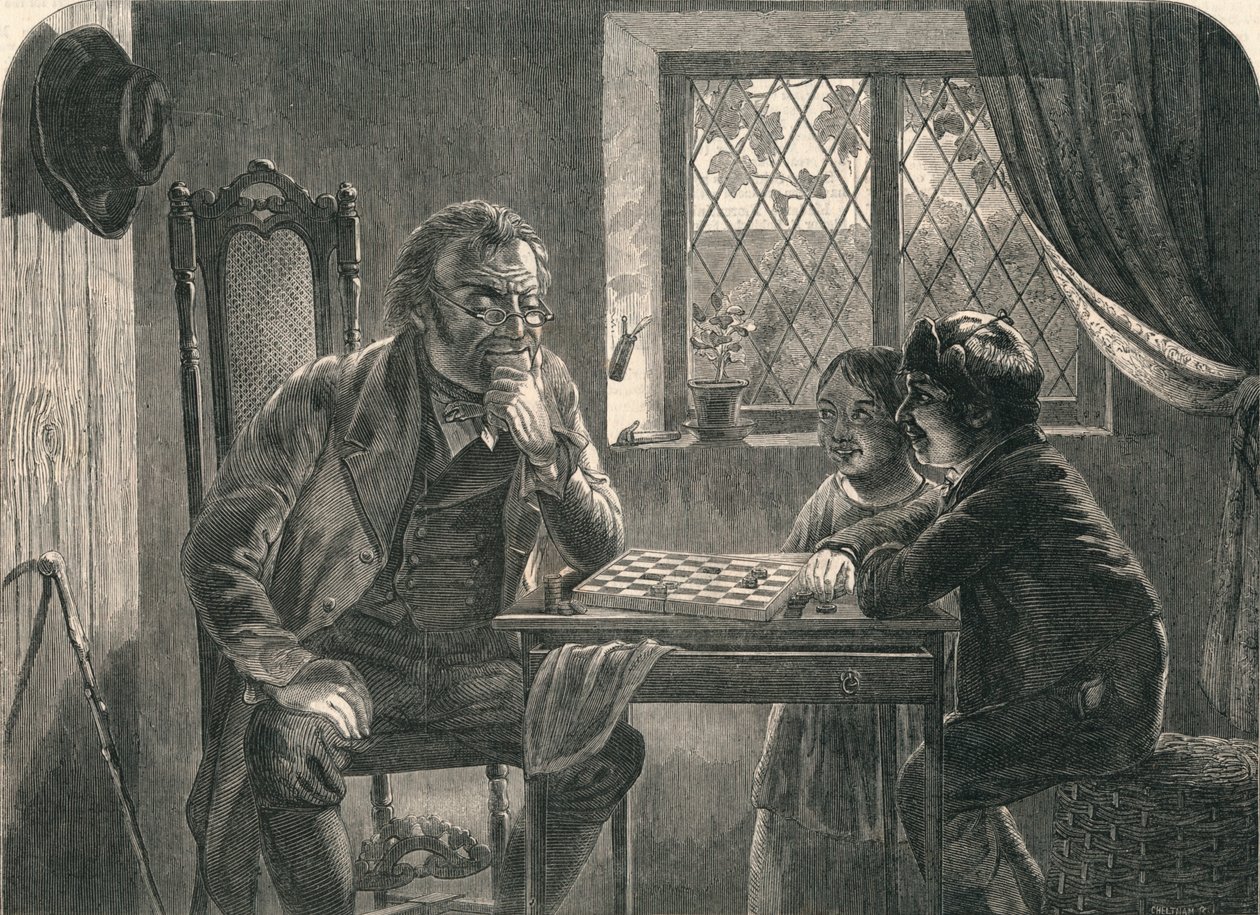 „A Fix – Black to Move”, XIX wiek. autorstwa Cheltnam