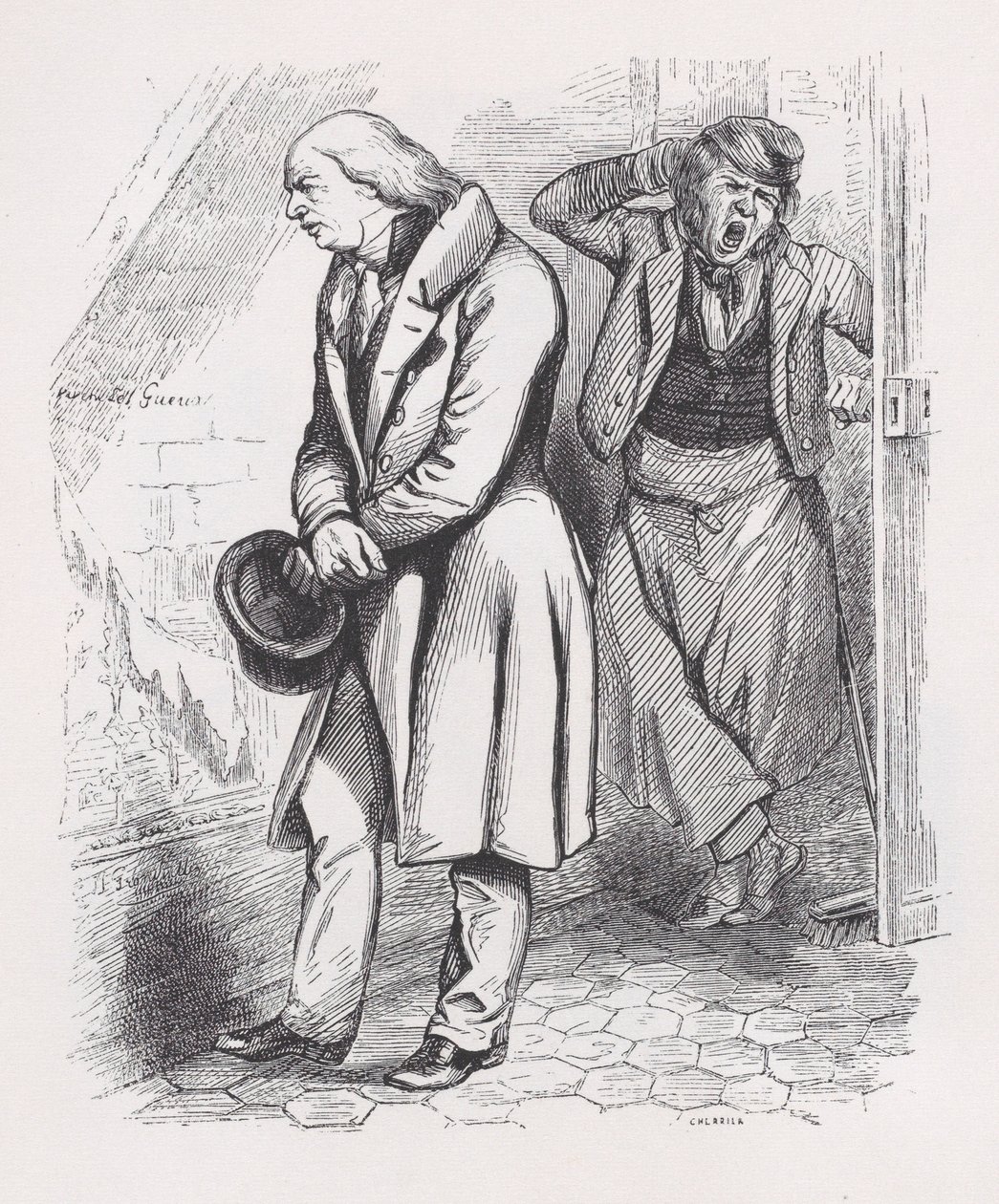 Strych z Dzieł wszystkich Bérangera, 1836. autorstwa Cherrier