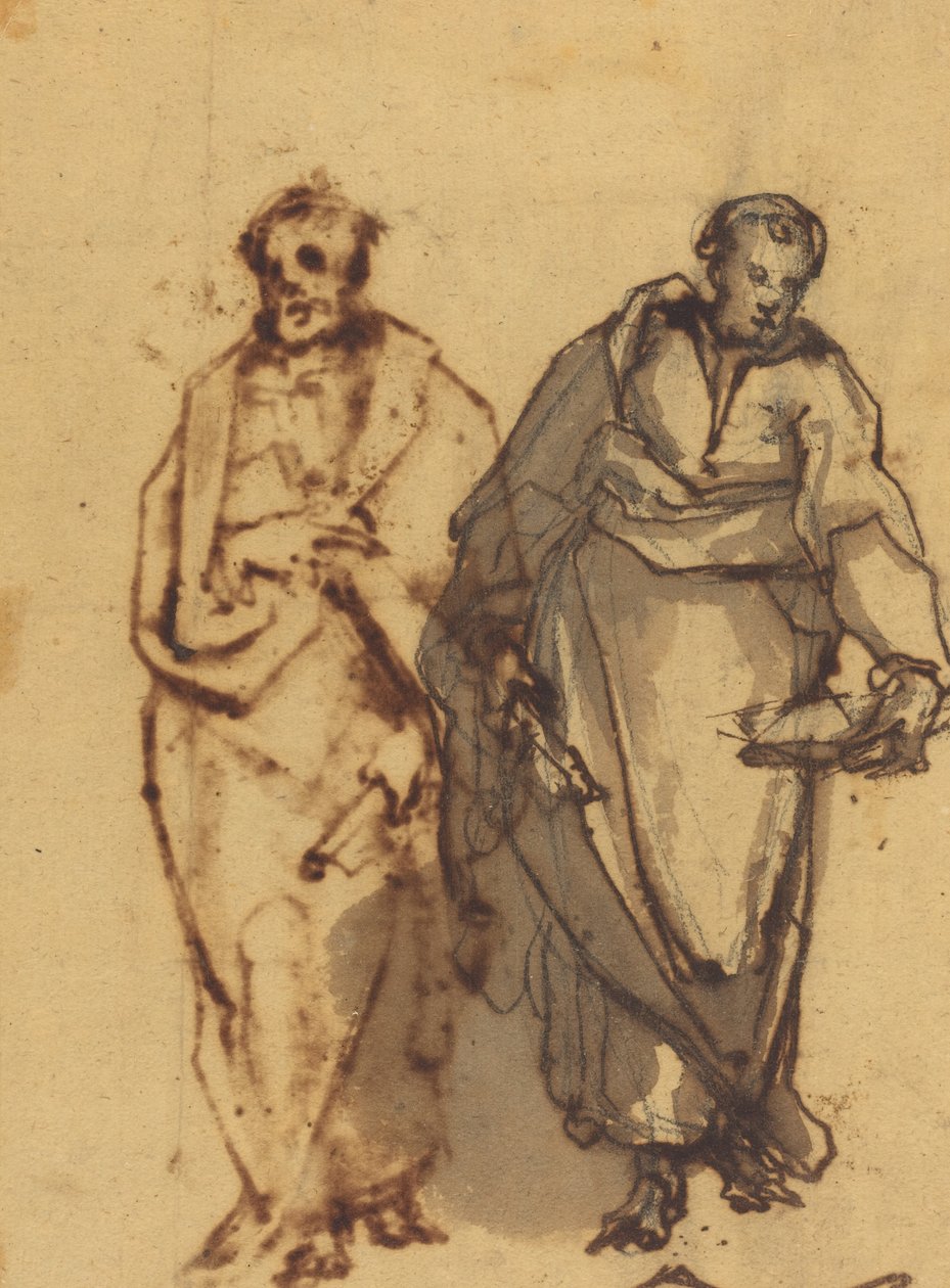 Dwie drapowane postacie autorstwa Cherubino Alberti