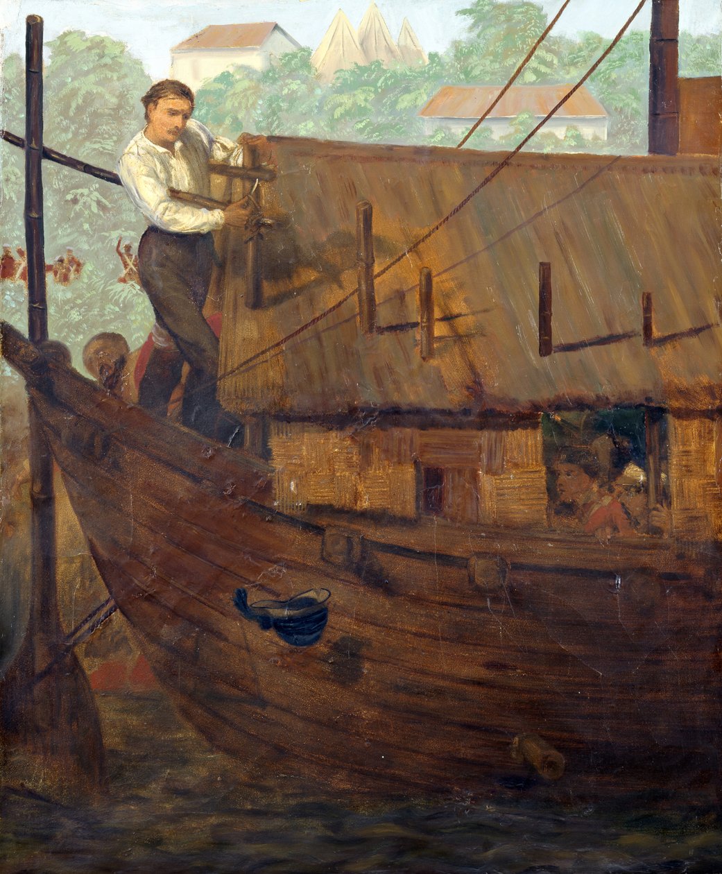 Pan William Fraser McDonnell (1829-94) zdobywający Krzyż Wiktorii w Arrah podczas buntu indyjskiego, 20 lipca 1857, c.1860 autorstwa Chevalier Louis William Desanges