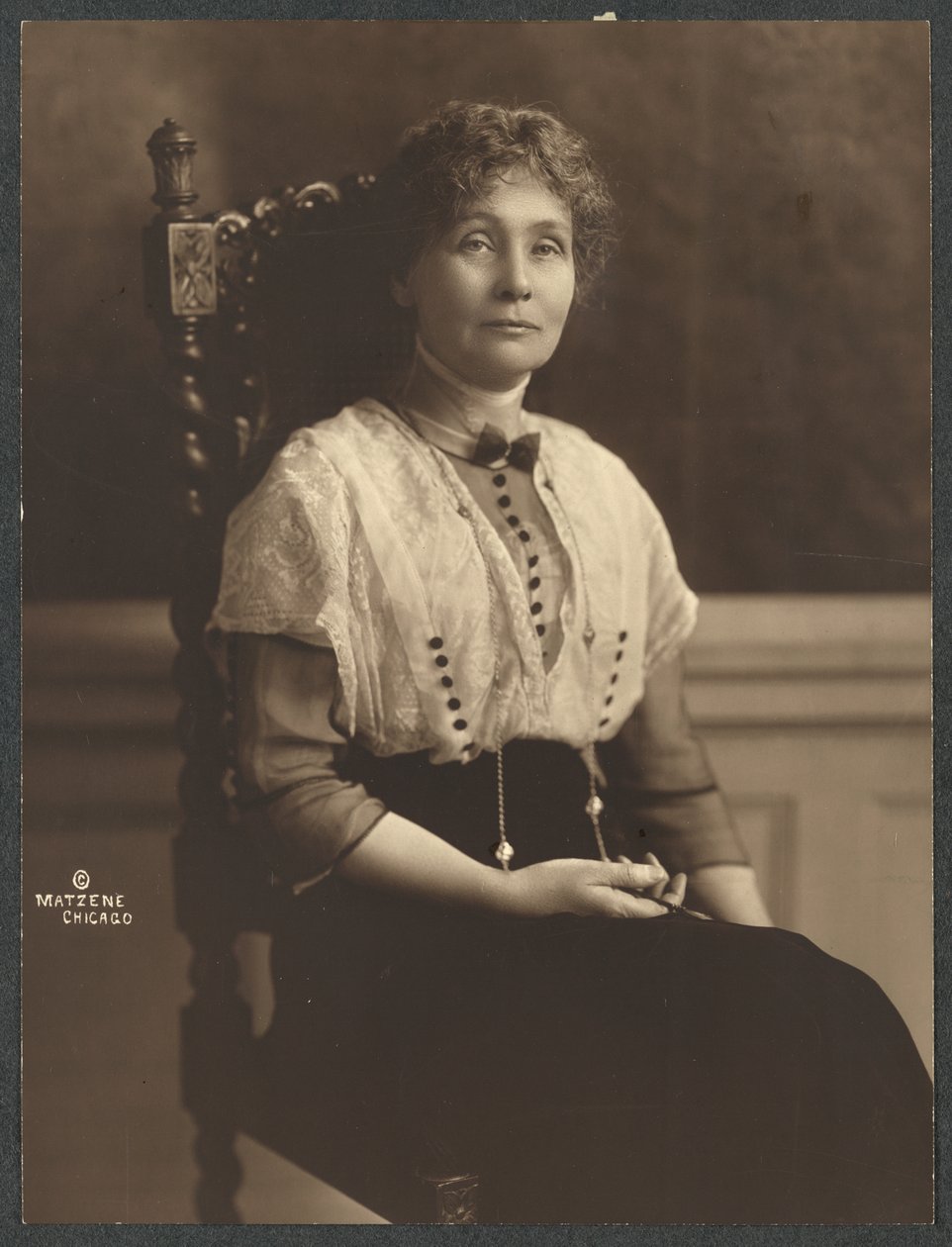 Emmeline Pankhurst autorstwa Chicago Matzene Studio