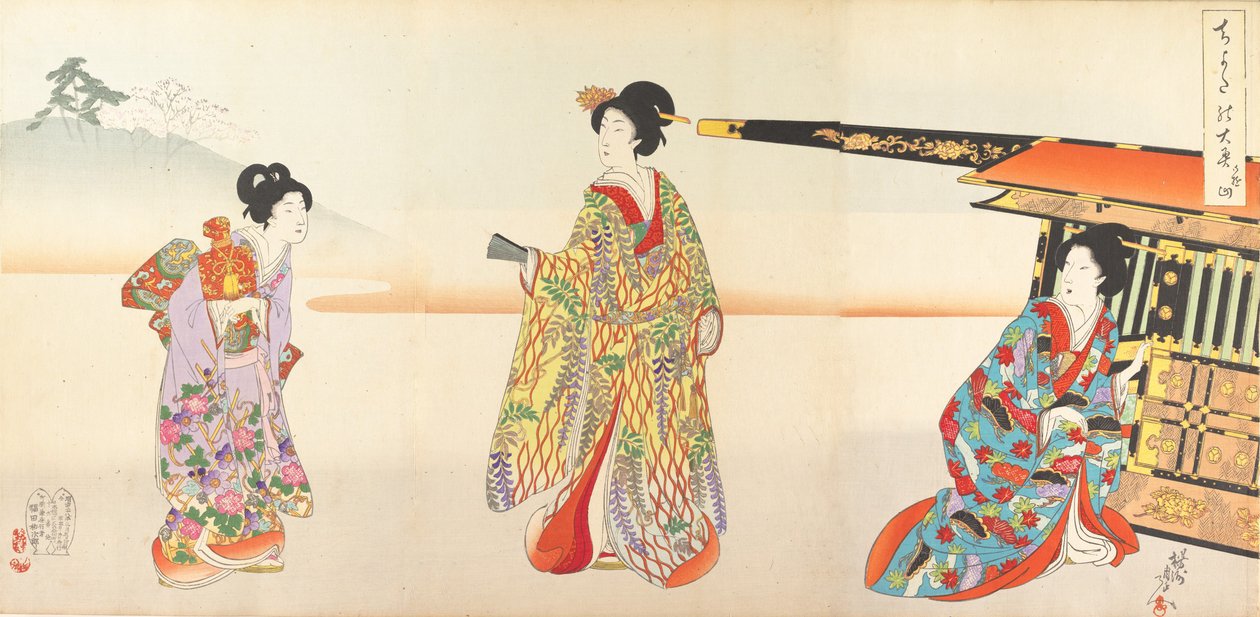Chiyoda Castle Album of Women, 1895., 1895. autorstwa Chikanobu Yoshu