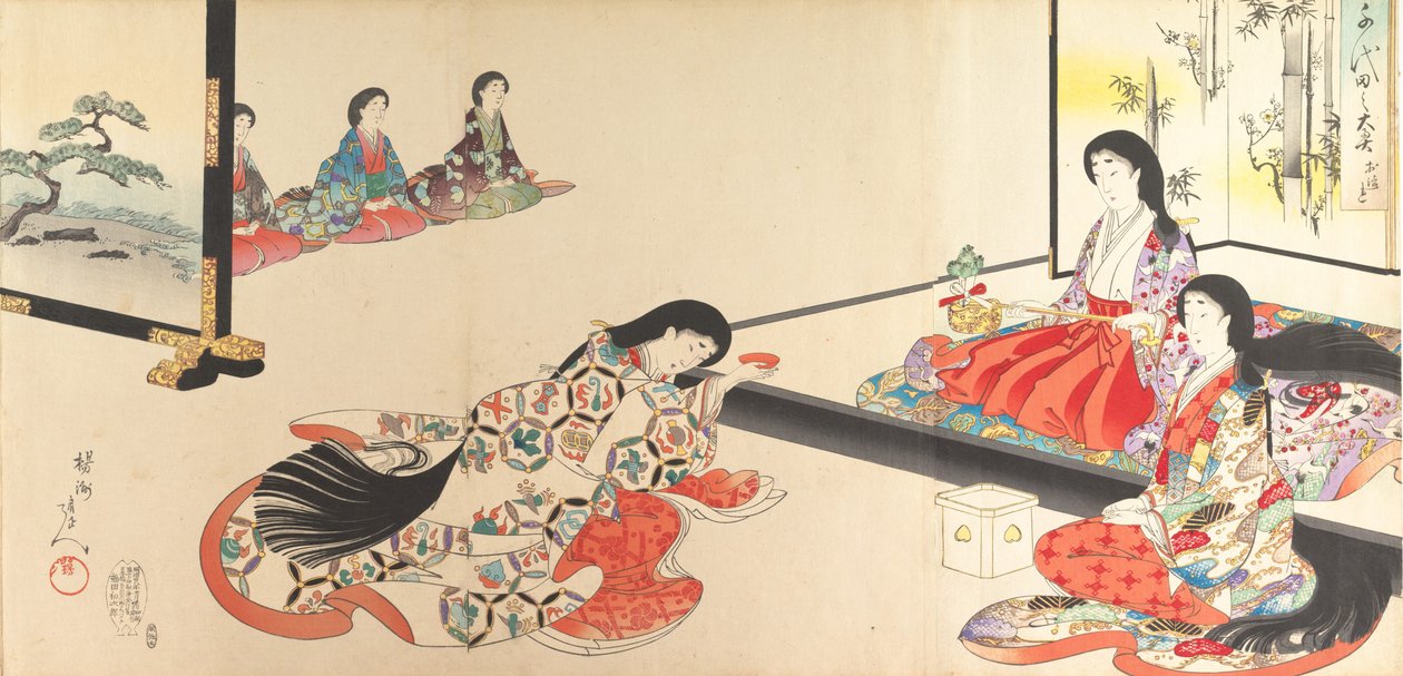 Chiyoda Castle Album of Women, 1895., 1895. autorstwa Chikanobu Yoshu