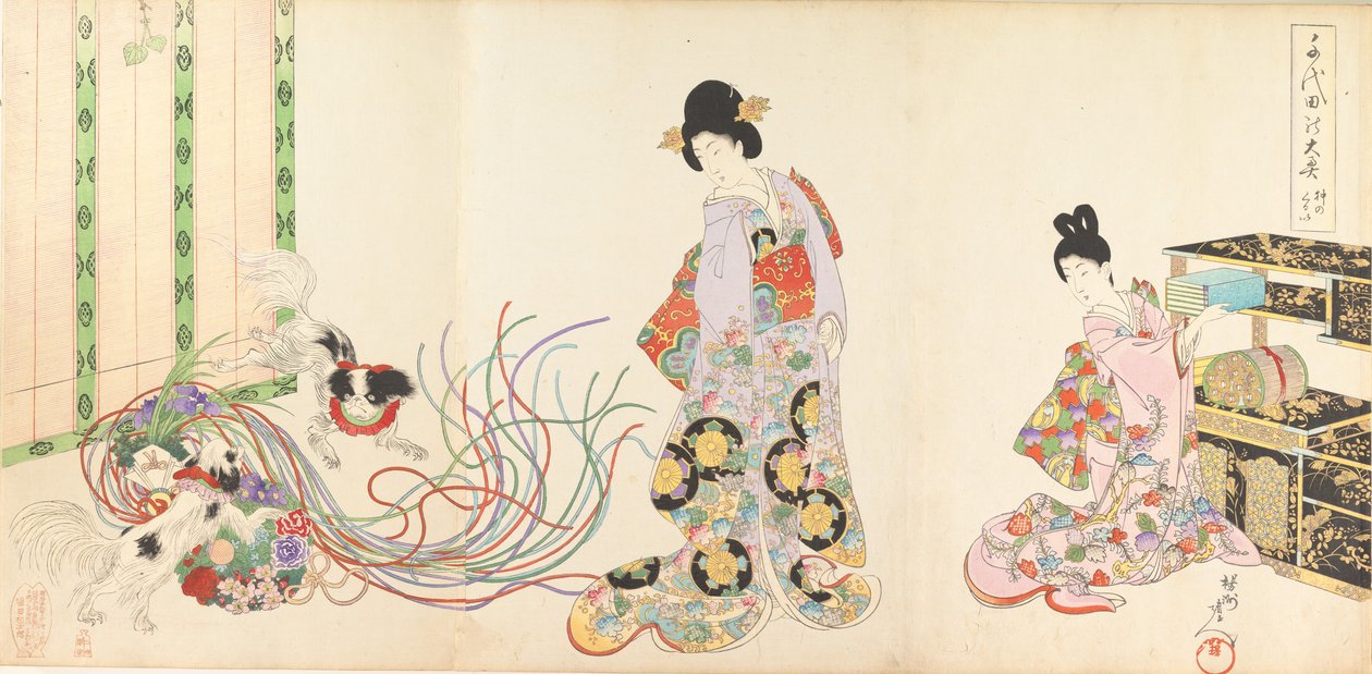 Chiyoda Castle Album of Women, 1895., 1895. autorstwa Chikanobu Yoshu