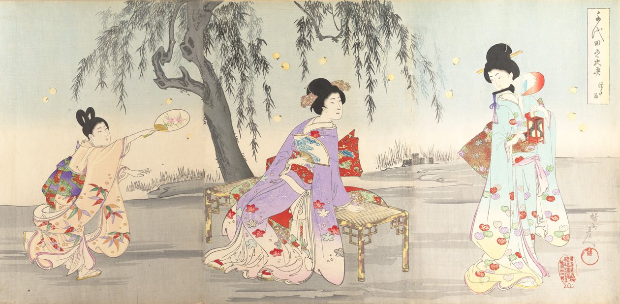 Chiyoda Castle Album of Women, 1895., 1895. autorstwa Chikanobu Yoshu