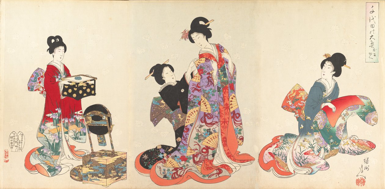 Chiyoda Castle Album of Women, 1895., 1895. autorstwa Chikanobu Yoshu
