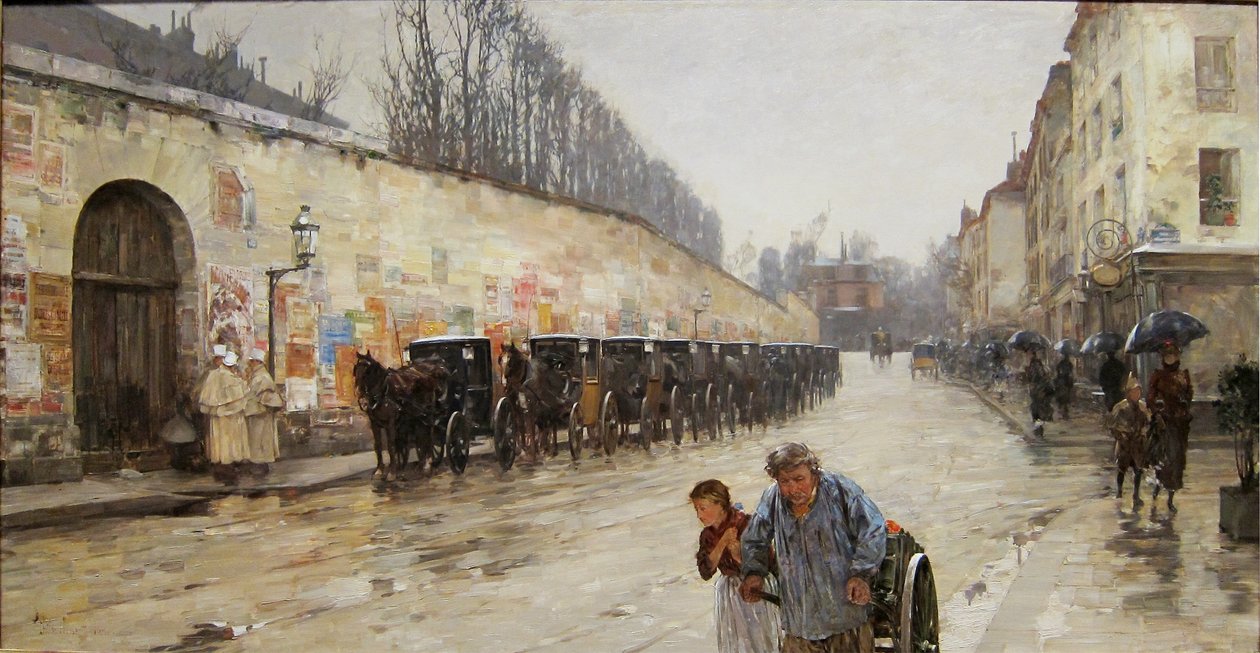 Ulewa, rue Bonaparten Francuski: ulewa, rue Bonaparten autorstwa Childe Hassam
