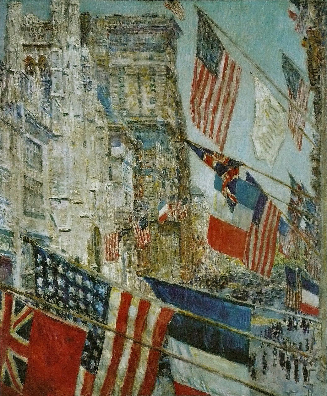 Dzień aliantów, maj 1917 Jour des Allies, maj 1917 n autorstwa Childe Hassam
