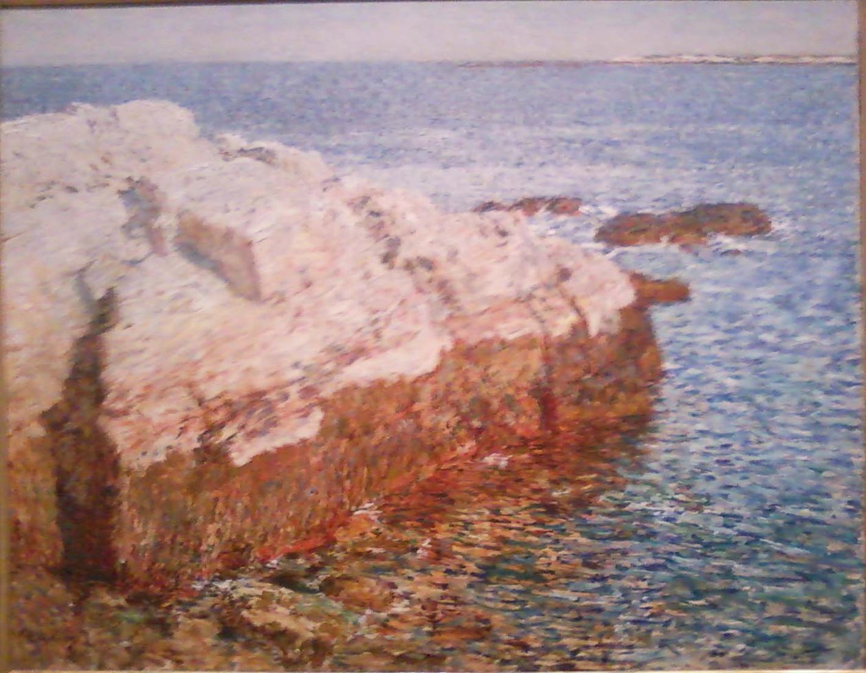 Skała na klifie — Appledo autorstwa Childe Hassam