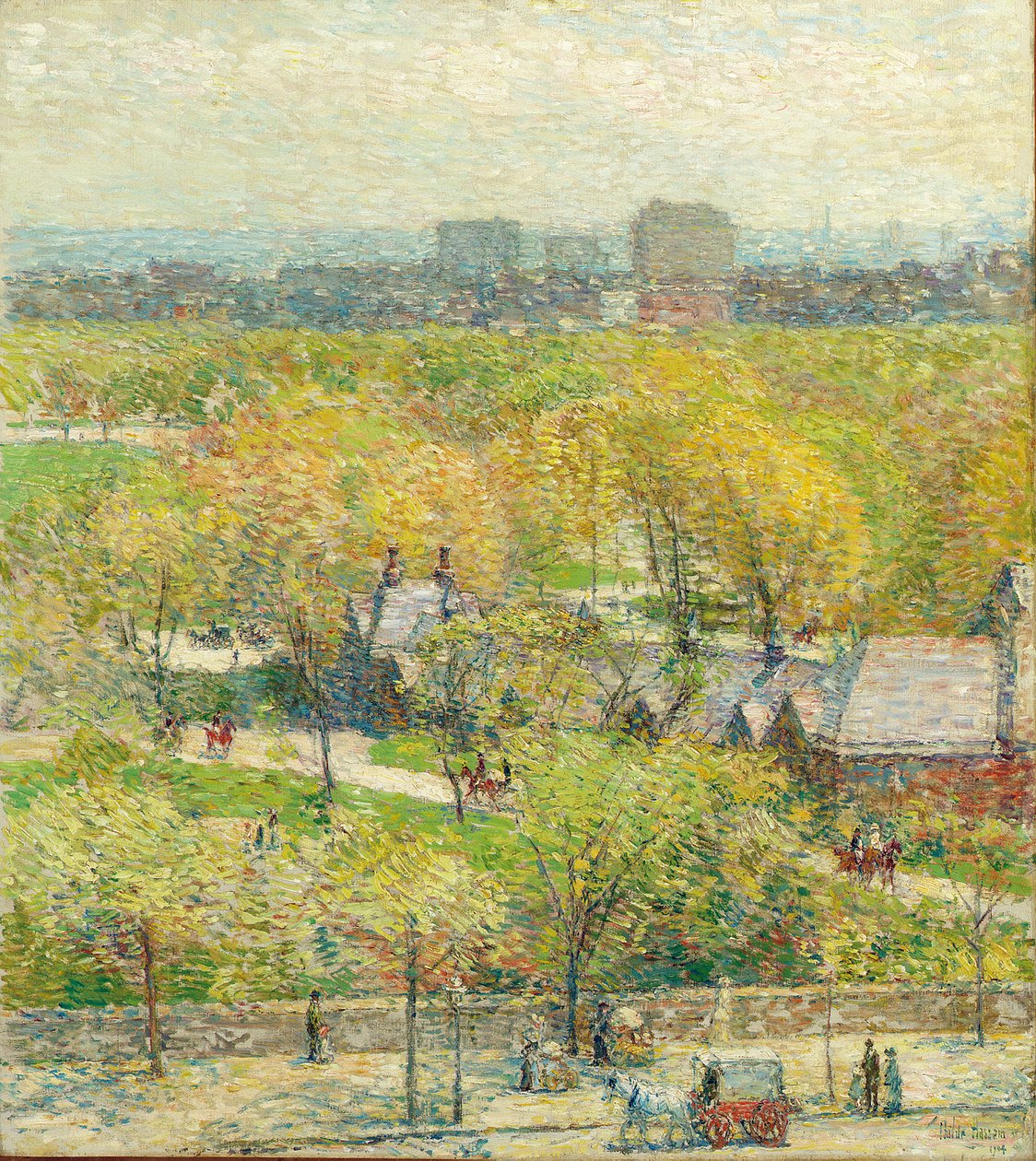 Przez park autorstwa Childe Frederick Hassam