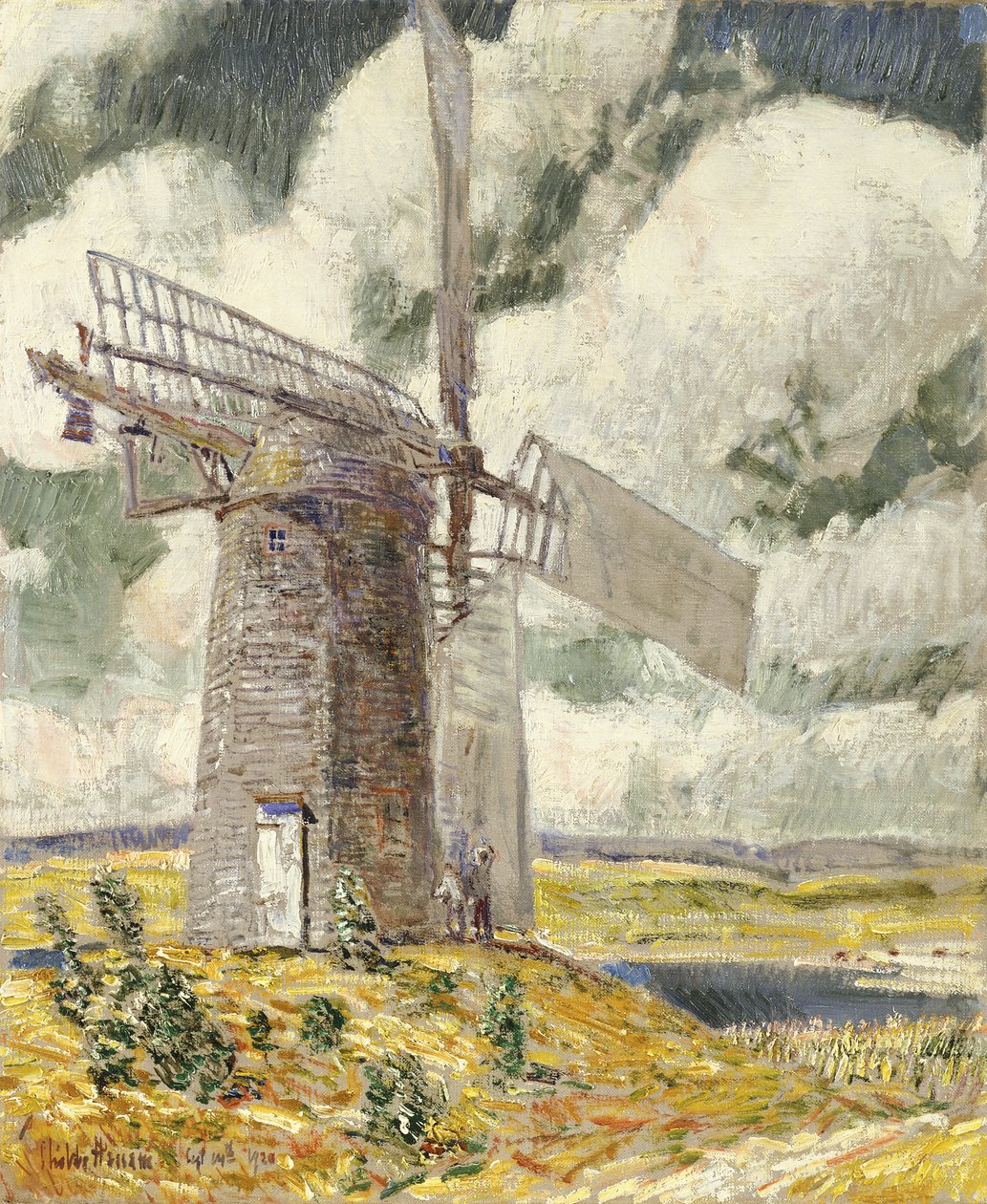 Gięty żagiel na Starym Młynie autorstwa Childe Frederick Hassam