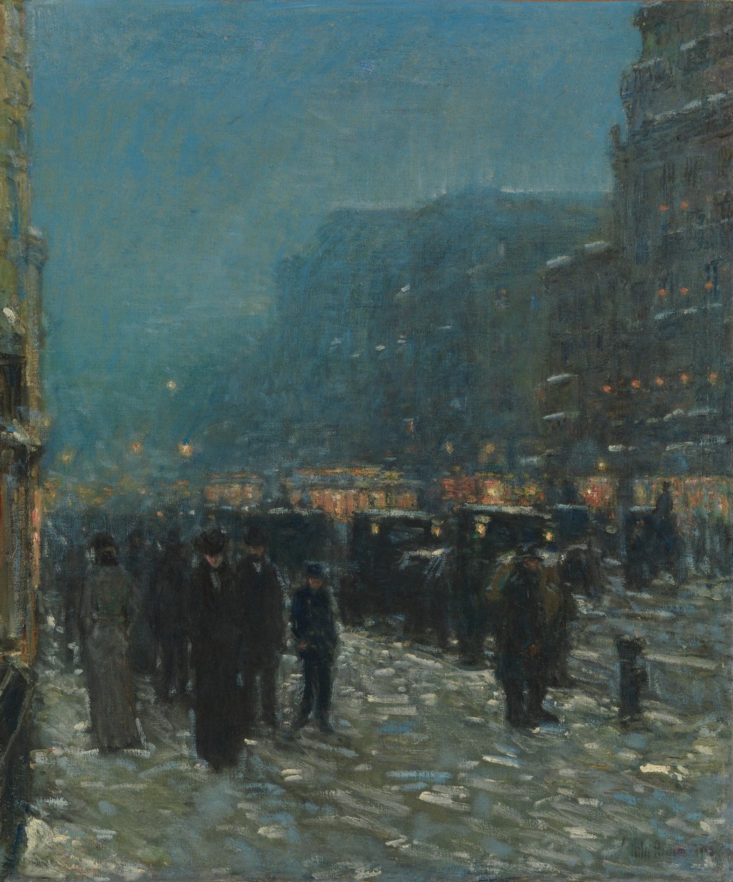Broadway i 42nd Street autorstwa Childe Frederick Hassam