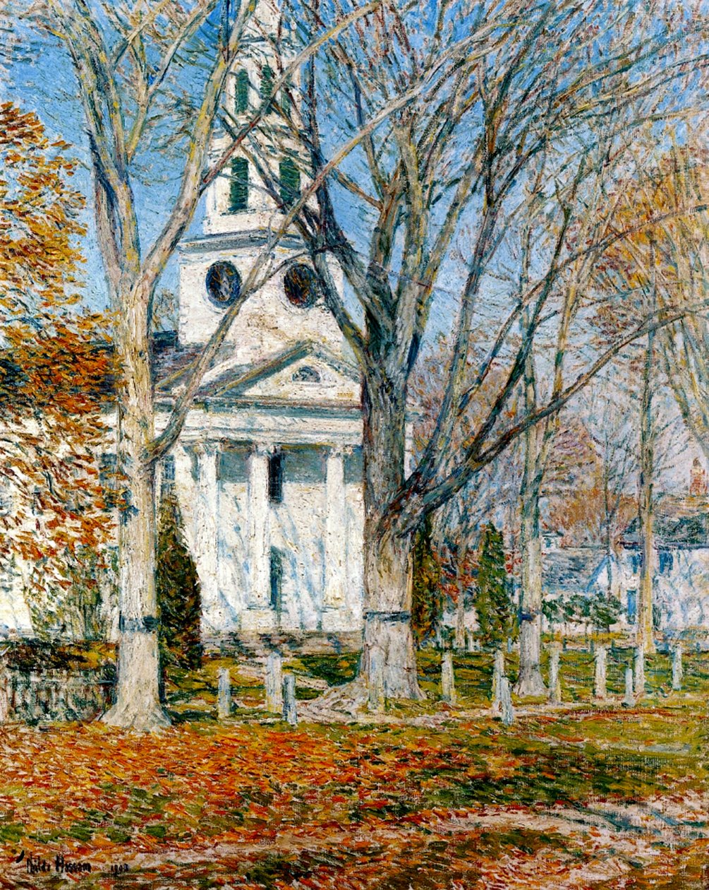 Kościół w Starej Lyme autorstwa Childe Frederick Hassam